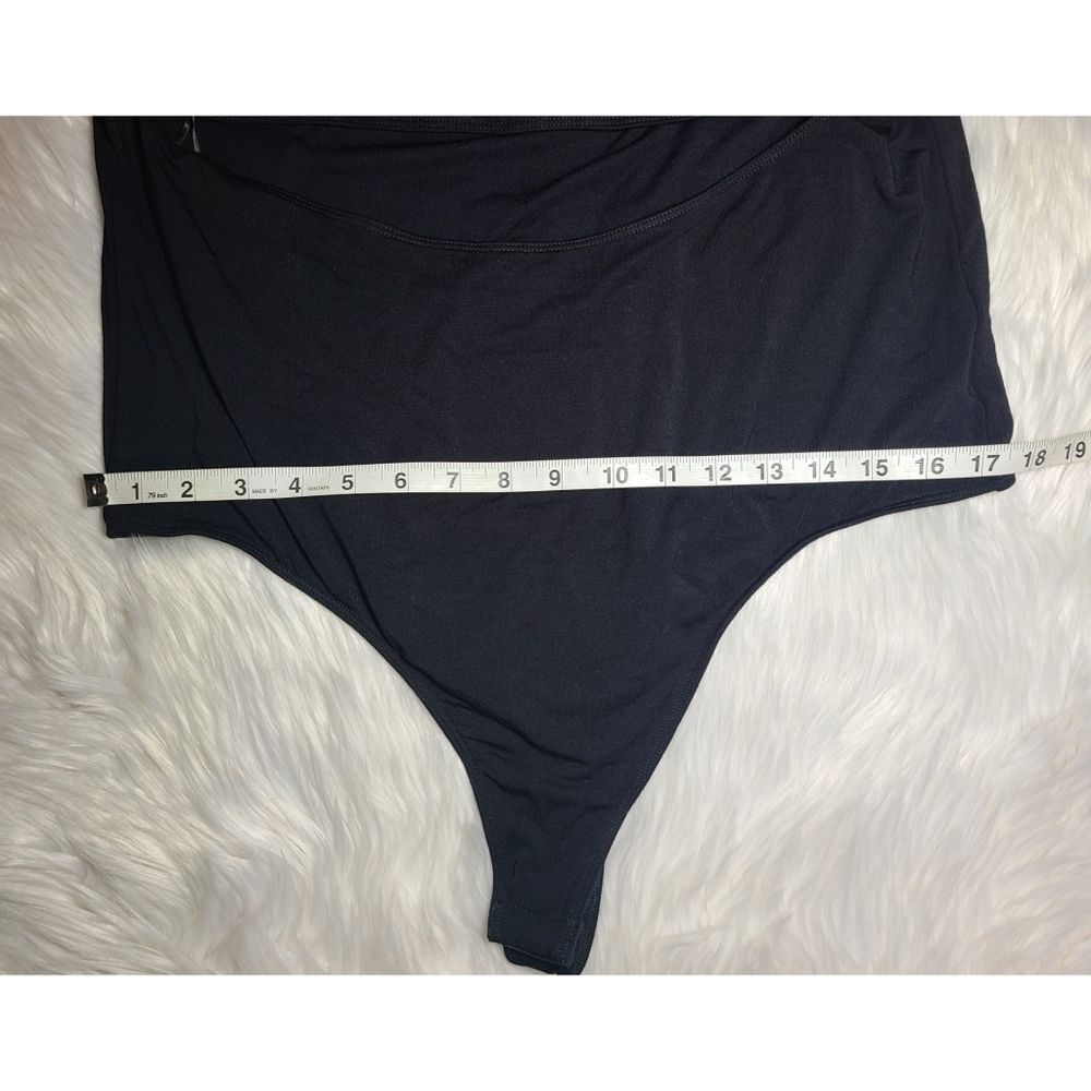 NWT|Good American Black Off Shoulder Cut Out Bodysuit, 6 - Picture 8 of 10